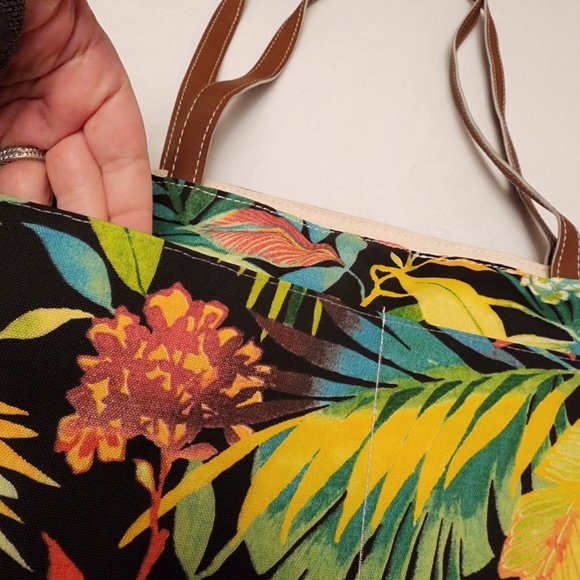 Nuchy Handmade Tropical Beach Tote Bag - Picture 2 of 9